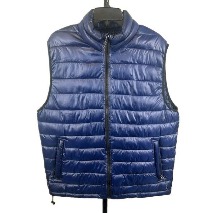Aeropostale Puffer Vest Women's Size Xl Blue Lightweight Quilted Full Zip